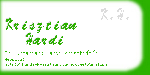 krisztian hardi business card